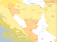 FHMZ IZDAO NARANDŽASTO UPOZORENJE: Sutra jake padavine i udari vjetra do 80 km/h