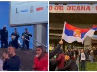 MALO IH JE, AL' IH IMA: Beograđani, na prvoj liniji odbrane, kod Autokomande, 'branili' Kosovo (VIDEO)