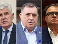U DOMU HDZ-a BiH: U Mostaru sastanak Dragana Čovića, Milorada Dodika i Nermina Nikšića