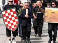 NOSILI MAJICE SA NATPISOM 'TITO ZLOČINAC': U Zagrebu održana komemoracija bleiburškim nacistima i zločincima iz NDH