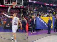 SPEKTAKL NA FINAL FOURU: Velika zastava Bosne i Hercegovine u Kaunasu u čast Džanana Muse (VIDEO)