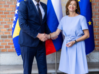 U LJUBLJANI, PRIJATELJSKI I RADNO: Elmedin Konaković sastao se sa ministricom vanjskih i evropskih poslova Slovenije...