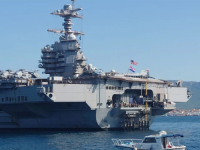 ŠTA SE DOGAĐA U SUSJEDSTVU: Najveći ratni brod 'USS Gerald R. Ford' uplovio u Split (FOTO)