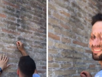 SVI SU U ŠOKU: Turista ugravirao svoje ime u rimski Koloseum i još se nacerio u kameru