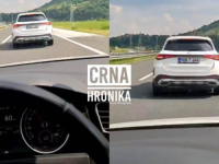 NAMJERNO POKUŠAO IZAZVATI UDES: Pogledajte šta radi vozač Mercedesa na autoputu A1 (VIDEO)