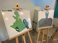 U KULTURNOM CENTRU MOSTAR SJEVER: Otvorena izložba ilustracija o genocidu u Srebrenici Admira Delića (FOTO)