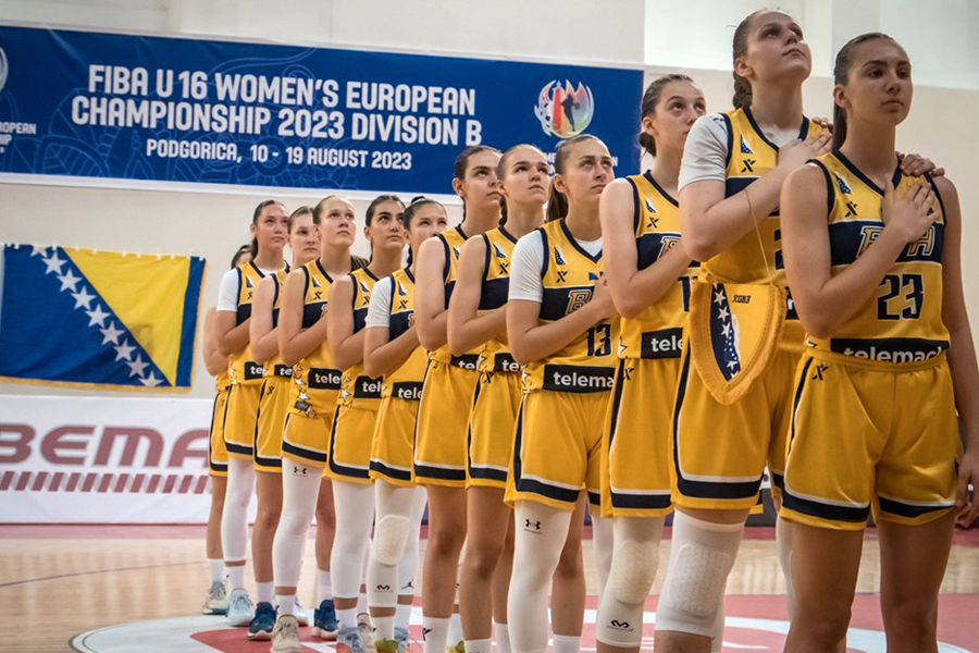 Maillot De Basket Bosnie #10 Tamara Kapor - Maillot Bosna L Kosarka Occasion
