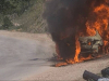 HAOS NA ISTOKU BiH: Na putu Foča-Šćepan Polje potpuno izgorio auto iz Albanije