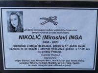 TUGA U TRAVNIKU: Iznenada preminula 17-godišnja Inga Nikolić