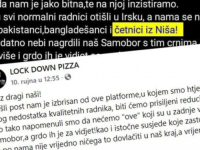 SRAMOTNA OBJAVA VLASNIKA HRVATSKE PIZZERIJE: 'Nema normalnih radnika, javljaju se crnci i četnici iz Niša'