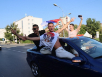 NAKON ZAVRŠETKA MUNDOBASKETA: U Banjaluci slavlje zbog srebra Srbije (FOTO + VIDEO)