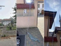 VANDALIZAM U PRIJEDORU: Uništene zastave BiH i Islamske zajednice na ulazu u Čaršijsku džamiju