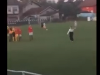 NESVAKIDAŠNJE SCENE SA BH. TERENA: Igrači napali sudiju, njegova djevojka utrčala da ga odbrani (VIDEO)