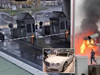 ŠOKANTNI PRIZORI NA GRANICI: Bentley letio preko 160 na sat, pa eksplodirao! (VIDEO)