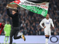 VEČERAS, U LIGI PRVAKA: Utakmica prekinuta nakon što je navijač utrčao u teren sa zastavom Palestine