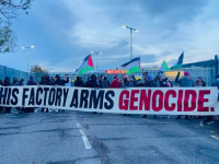 POSTAVILI ŽIVI ZID: Sindikalci u Londonu blokirali put prema fabrici oružja zahtijevajući prekid rata u Gazi