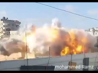 NEMILOSRDNO BOMBARDOVANJE IZRAELSKE AVIJACIJE: Pogledajte zastrašujući snimak uništavanje jedne od najvećih džamija u Gazi (VIDEO)