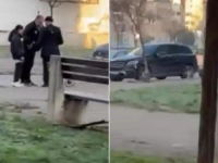 SUMNJIVA LICA: Na Novom Beogradu grupa ljudi izlazi iz džipova i prilazi glasačima u blizini biračkog mjesta (VIDEO)
