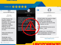 UPOZORENJE BH. POŠTE: Ne nasjedajte na lažne poruke o prispijeću paketa