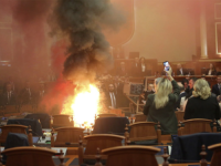 OPŠTI HAOS U ALBANIJI: Poslanik pokušao da zapali parlament (VIDEO, FOTO)