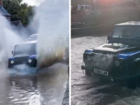 PUNO HTIO, NIŠTA NIJE DOBIO: Želio je vodom zapljusnuti pješake pa ostao potopljen i osramoćen (VIDEO)