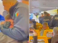 HAOS U AVIONU: Grupa nasilnika maltretirala putnike, policija ih jedva izvukla sa leta i pohapsila (VIDEO)