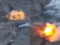 POKOLJ U MINSKOM POLJU KOD SINKIVKE: Ruski tenkovi zaglavljeni u blatu uništeni serijom eksplozija (VIDEO)