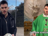 MLADI SVEĆENIK TOMISLAV POSTAO VIRALNA SENZACIJA: 'Grešno ga gledam; Oče, primila bih tvoj blagoslov...' (VIDEO)