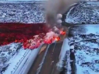 NA POLUOTOKU REYKJANES: Eruptirao vulkan na Islandu, lava se izlijeva na ceste, oštetila je termalne vodene cijevi u...