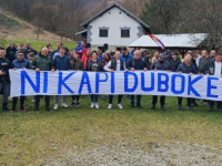 NA PROSTORU SPOMENIKA PRIRODE: Mještani Grabovice kod Kotor Varoši protestovali protiv izgradnje male hidroelektrane