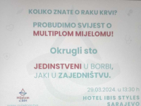 'JEDINSTVENI U BORBI, JAKI U ZAJEDNIŠTVU': Mart mjesec posvećen oboljelim od multiplog mijeloma