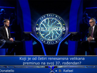 TARIK GA JE BLIJEDO GLEDAO: Takmičar u 'Milijunašu' stigao do 13. pitanja, odustao je i kući odnio...