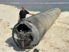 I OVIM JE IRAN GAĐAO IZRAEL: Mrežama kruži snimak ogromnog projektila izvučenog iz Mrtvog mora (VIDEO)