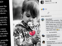 'ANĐELE MOJ LIJEPI': Potresna objava bake malene Danke