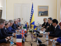 BEĆIROVIĆ SA AMBASADORIMA KVINTE: 'Bosna i Hercegovina neće nijemo posmatrati kako se ugrožavaju njen suverenitet i teritorijalni integritet'
