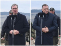 DODIK KAKO JE KRENUO, USKORO ĆE SPAVATI U ZEMUNICI NA POLIGONU: Opet je s Vučićem na vojnoj vježbi, ovaj tamo lagao o odnosu prosječne plate u Srbiji i BiH