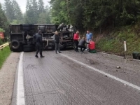 IZ MUP-a ZDK ZA 'SB': Prevrnuo se kamion kod Olova, povrijeđen vozač