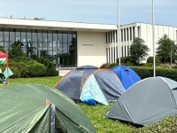 STUDENTI ODLUČNI: Postavili novi propalestinski protestni kamp u Berlinu zbog izraelskih...
