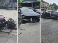 ŽESTOK TROSTRUKI SUDAR U TRAVNIKU: Iz jednog vozila ispao motor