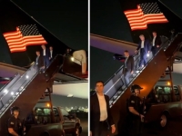 SNIMLJEN PET SATI NAKON ŠTO JE NA NJEGA POKUŠAN ATENTAT: Donald Trump sletio u New Jersey (VIDEO)