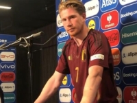 RUŽNE SCENE U NJEMAČKOJ: Iznervirani kapiten Belgije novinaru rekao da je 'glupan' (VIDEO)