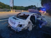 NA MAGISTRALNOJ CESTI ČITLUK - MOSTAR: Zapalio se automobil u prigradskom naselju...