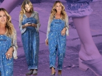 LJETNI TRENDOVI: Sarah Jessica Parker u kombinezonu od obojenog trapera, a na nogama je imala...(FOTO)