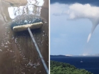 OLUJNA FRONTA U SUSJEDSTVU, VALOVI 'BACAJU' BARKE: Poplavljen Dugi otok, a i u Istri potop