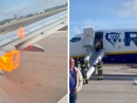 IZBJEGNUTA TRAGEDIJA: Avionu Ryanaira se zapalio motor, svi putnici evakuisani (FOTO, VIDEO)