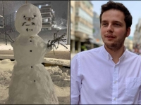 'KAD NAS VEĆ IGNORIŠE...': Vogošćani napravili premijera Uka od snijega (FOTO)