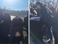 HAOS U SRBIJI SE NASTAVLJA: U Beogradu studenti blokirali saobraćaj, muškarac autom krenuo na njih (VIDEO)