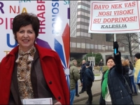 HAVA FAZLIĆ IZ NIP-a NA PROTESTIMA PORUČILA VLADI FBiH: 'Đavo nek vas nosi, visoki su doprinosi!'