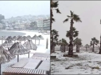 NESTVARNI PRIZORI SA JADRANA: Snijeg zameo popularnu plažu (VIDEO)