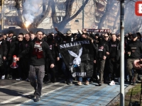 JAKE POLICIJSKE SNAGE NA ULICAMA UOČI GRADSKOG DERBIJA: Horde zla u korteu krenule prema Grbavici (FOTO)